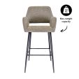 Tabouret de bar Kick Yoni - Taupe