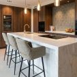 Tabouret de bar Kick Yoni - Taupe