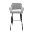 Tabouret de bar Kick Youri - Gris