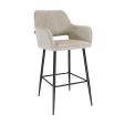 Tabouret de bar Kick Youri - Taupe