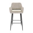 Tabouret de bar Kick Youri - Taupe