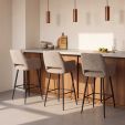 Tabouret de bar Kick Youri - Taupe