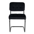Chaise tubulaire Kick Ivy - Noir