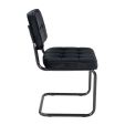 Chaise tubulaire Kick Ivy - Noir