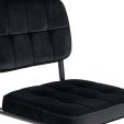 Chaise tubulaire Kick Ivy - Noir