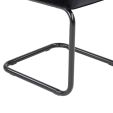 Chaise tubulaire Kick Ivy - Noir