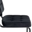 Chaise tubulaire Kick Ivy - Noir