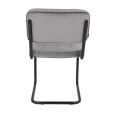 Chaise tubulaire Kick Ivy - Gris