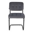 Chaise tubulaire Kick Ivy - Anthracite - Gris foncé