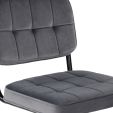 Chaise tubulaire Kick Ivy - Anthracite - Gris foncé
