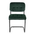 Chaise tubulaire Kick Ivy - Vert foncé