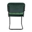 Chaise tubulaire Kick Ivy - Vert foncé