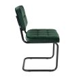 Chaise tubulaire Kick Ivy - Vert foncé