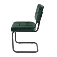 Chaise tubulaire Kick Ivy - Vert foncé