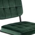 Chaise tubulaire Kick Ivy - Vert foncé