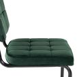 Chaise tubulaire Kick Ivy - Vert foncé