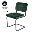 Chaise tubulaire Kick Ivy - Vert foncé