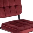 Chaise tubulaire Kick Ivy - Rouge