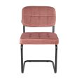 Chaise tubulaire Kick Ivy - Rose