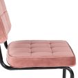 Chaise tubulaire Kick Ivy - Rose