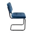Chaise tubulaire Kick Ivy - Bleu foncé