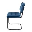 Chaise tubulaire Kick Ivy - Bleu foncé