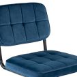 Chaise tubulaire Kick Ivy - Bleu foncé