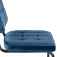 Chaise tubulaire Kick Ivy - Bleu foncé