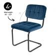 Chaise tubulaire Kick Ivy - Bleu foncé