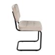 Chaise tubulaire Kick Ivy - Champagne