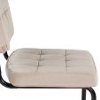 Chaise tubulaire Kick Ivy - Champagne
