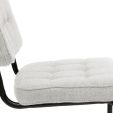 Chaise tubulaire Kick Yves - Blanc