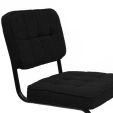 Chaise tubulaire Kick Yves - Noir