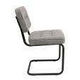 Chaise tubulaire Kick Yves - Gris