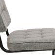 Chaise tubulaire Kick Yves - Gris