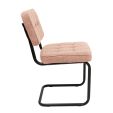 Chaise tubulaire Kick Yves - Rose