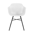 Set de 4 Chaise d’extérieur Kick Indy - Blanc