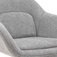 Fauteuil tournant Kick Lux - Gris