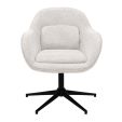 Fauteuil tournant Kick Lux - Champagne