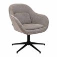 Fauteuil tournant Kick Lux - Taupe