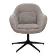 Fauteuil tournant Kick Lux - Taupe