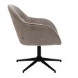 Fauteuil tournant Kick Lux - Taupe
