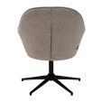 Fauteuil tournant Kick Lux - Taupe