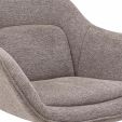 Fauteuil tournant Kick Lux - Taupe