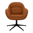 Fauteuil tournant Kick Lux - Terre