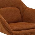 Fauteuil tournant Kick Lux - Terre