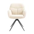 Chaise tournante Kick Abel - Champagne