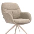 Chaise tournante Kick Abel - Taupe