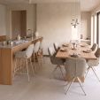 Chaise tournante Kick Abel - Taupe
