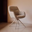 Chaise tournante Kick Abel - Taupe